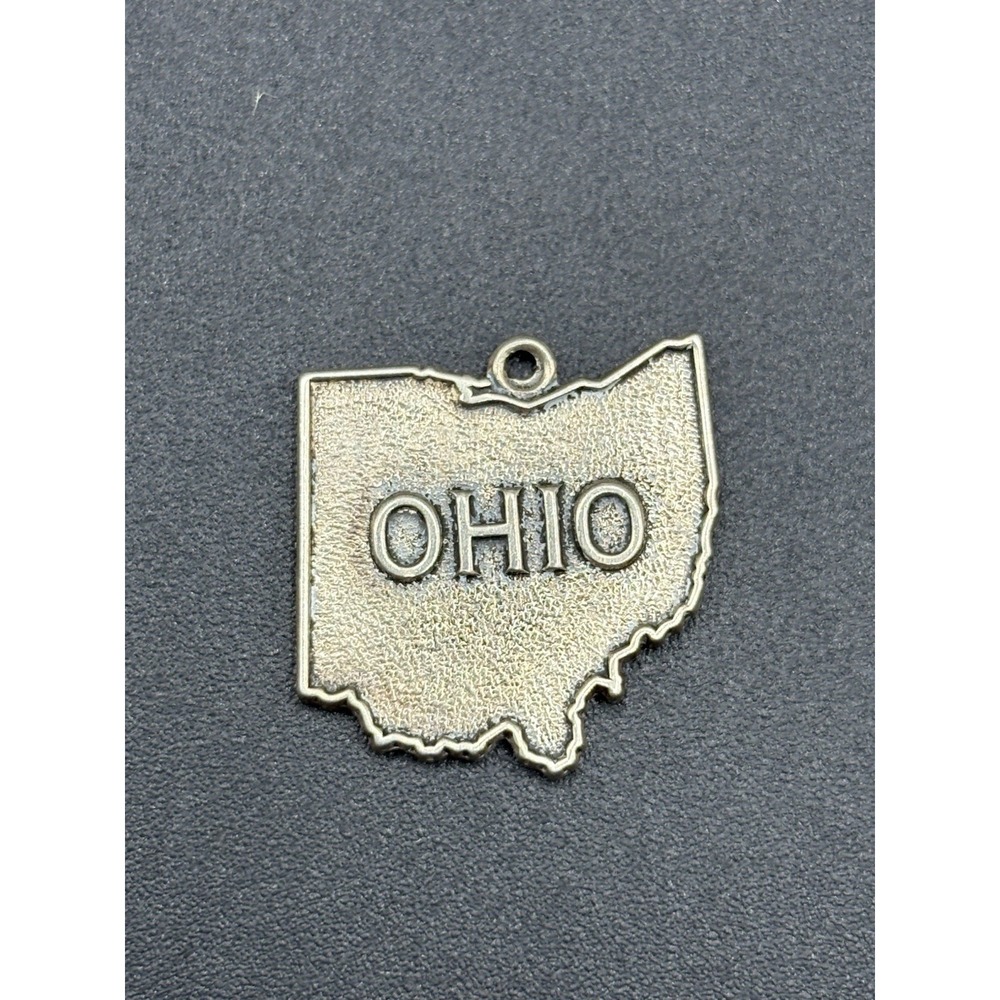 Vintage Sterling Silver Ohio State Charm Buckeye 925 4.5 Grams E27